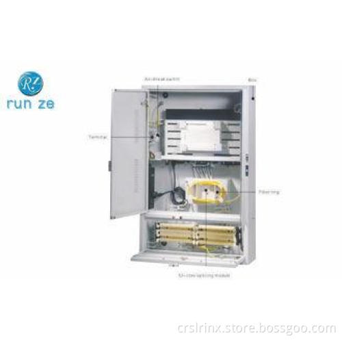 12 Cores Outdoor Telecom Cabinet , Telecommunication Enclos